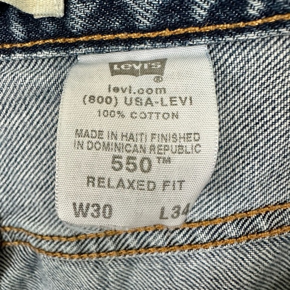 Levi’s 550 High RiseTapered Relaxed Fit Jeans Size 30/34 - Picture 8 of 11